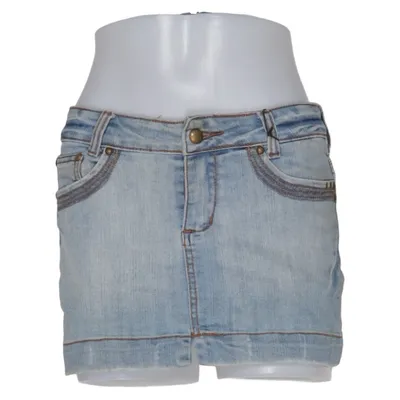 Spijkerrok (Blauw) van Lonky Katoen, Elastaan, Polyester