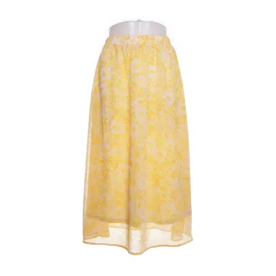Maxi skirt (Yellow, White) from Ichi Polyester