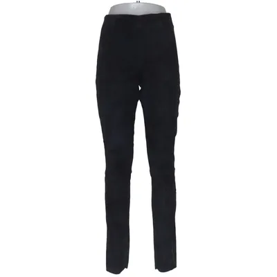 Leren broek (Zwart) van Utzon Katoen, Elastaan, Leer