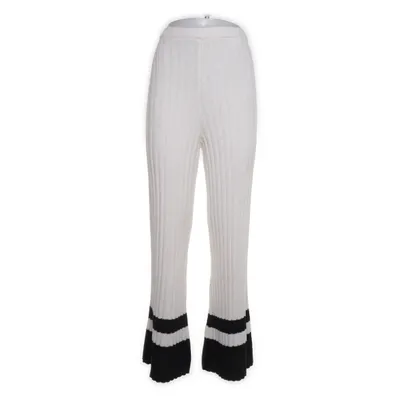 Broek (Wit, Zwart) van H&M Trend Katoen, Polyester