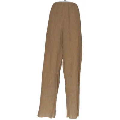 Palazzo broek (Beige) van Second Female Elastaan, Lyocell, Polyester
