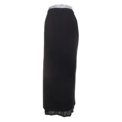 Maxi skirt (Black) from Ischiko Cupro, Polyamide, Wool