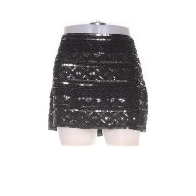 Kjol (Svart, Silverfärgad) från Zara Polyester