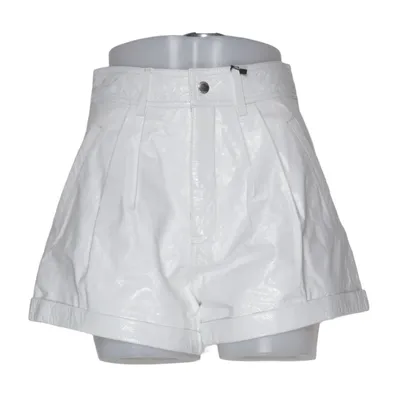 Short (Blanc) de The Kooples Acétate, Cuir