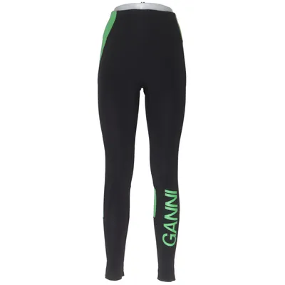 Sportleggings (Zwart, Groen) van Ganni Elastaan, Polyamide