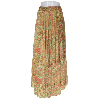 Långkjol (Grön, Flerfärgad) från S.N.Moda Silke, Viskos