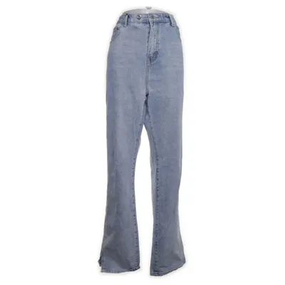 Jeans (Blue) from Momokrom Cotton, Polyester, Viscose