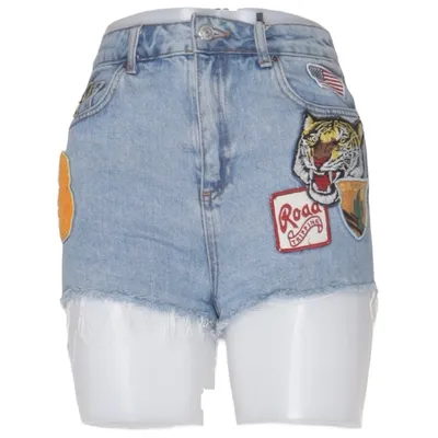 Denim shorts (MOTO) van Topshop Moto Katoen
