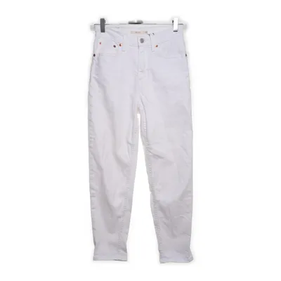Jeans (Vit) från Mom Jean Bomull, Elastan