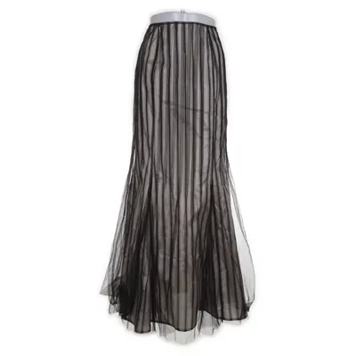 Långkjol (Svart, Vit) från NIGHT Birger et Mikkelsen Nylon, Silke