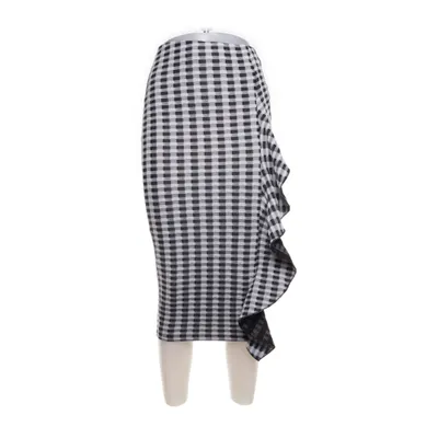 Kjol (Vit, Silverfärgad, Svart) från River Island Polyester, Elastan