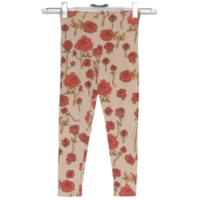 Leggings (Beige, Red) from Mini Rodini Cotton, Elastane