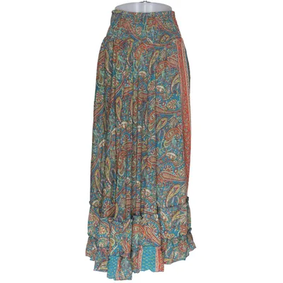 Maxi skirt (Blue, Multicolored) from Boho Fashion Polyester, Viscose