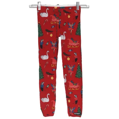 Pyjamahose (Rot, Mehrfarbig) von Villervalla Elasthan, Bio-Baumwolle