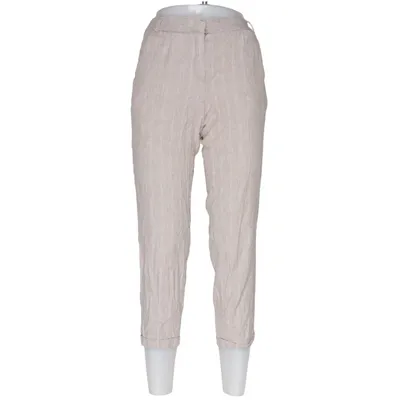 Broek (Beige) van Grüne Erde Katoen, Elastaan, Linnen