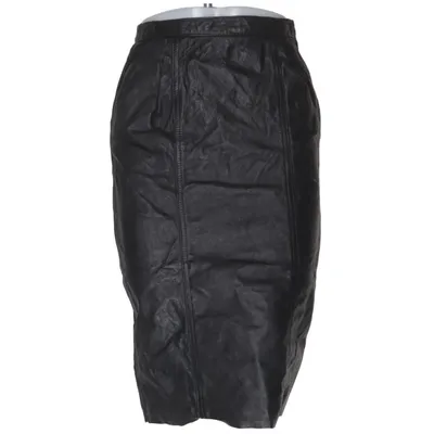 Läderkjol (Svart) från Echtes leder Skinn, Polyester