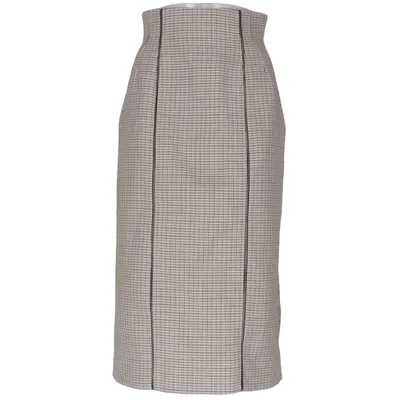 Skirt (Brown) from Nathalie Schuterman Viscose, Wool