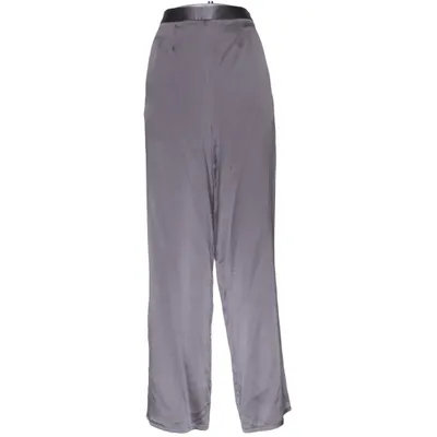 Pantalon patte d'éléphant (Gris) de Zetterberg Soie