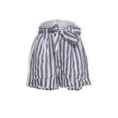 Shorts (Blue, White) from Mango Casual Cotton, Linen, Polyester