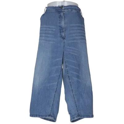 Denim shorts (Blauw) van Ulla Popken Katoen, Elastaan