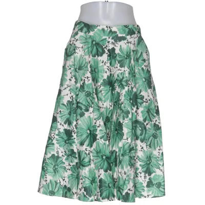 Skirt (Green, White, Multicolored) from The House of Foxy Cotton, Elastane