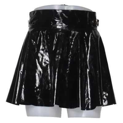 Vinyl skirt (Black) from Black Level Polyester, Polyurethane