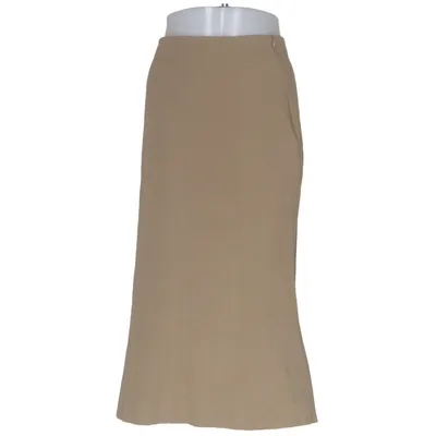 Jupe longue (Beige) de Zara Coton, Lin, Viscose
