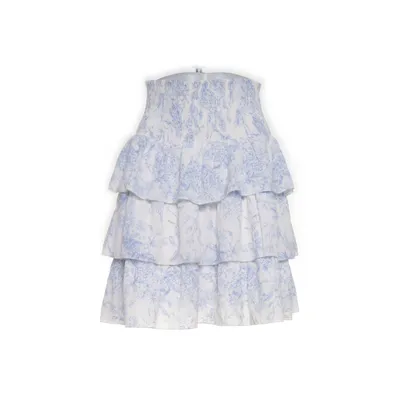 Skirt (Blue, White) from Love Lolita Polyester, Viscose