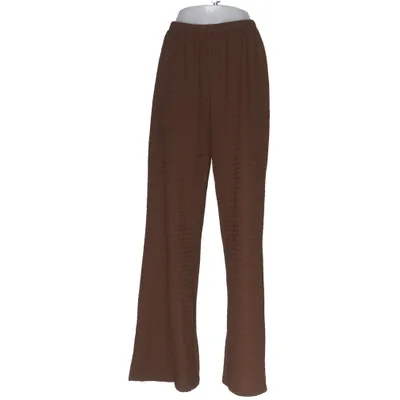 Pantalon patte d'éléphant (Marron) de Voyelles Élasthane, Polyester