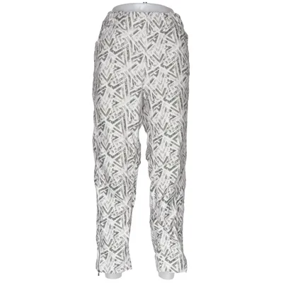 Trekvart bukser (Hvid, Grøn) fra LauRie Elastan, Økologisk bomuld, Polyester