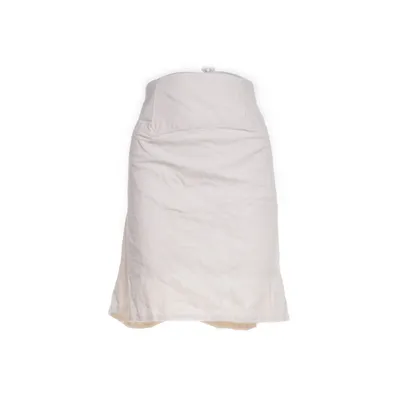 Wrap skirt (Beige, White) Cotton