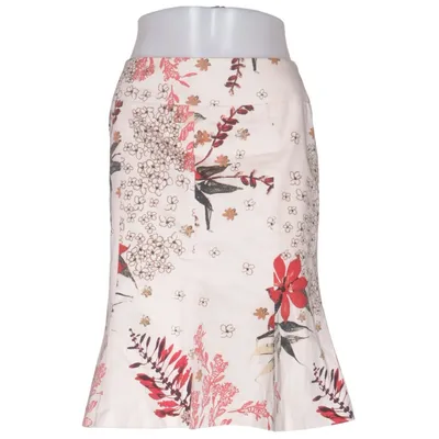 Skirt (Beige, Multicolored) from Comma Acetate, Cotton, Elastane