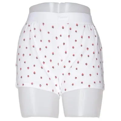 Pyjamasshorts (Vit, Röd) från Skims Bomull, Elastan