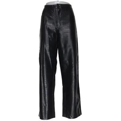 Bukser (Sort) fra Bershka Polyurethan