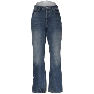 Spijkerbroek (Pin Mid Straight Jeans) van Weekday Katoen