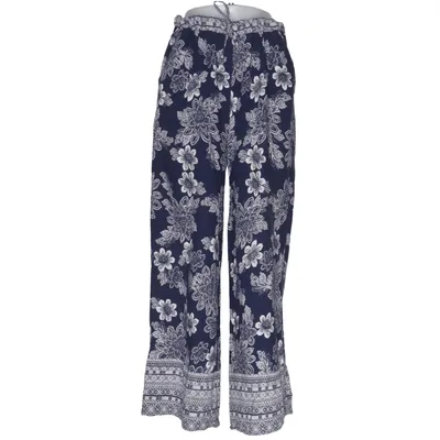 Pantalon patte d'éléphant (Bleu, Blanc) de Flash Woman Viscose