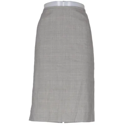 Skirt (Gray) from Escada Elastane, Silk, Wool
