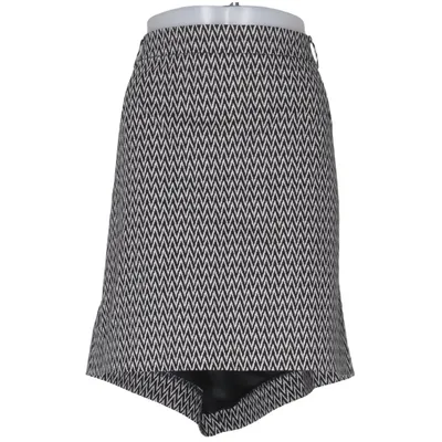 Jupe (Noir, Blanc) de Sara Lindholm Coton, Élasthane, Polyester
