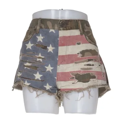 Short en jean (Vert, Bleu, Rouge, Blanc, Multicolore) de Denim & Supply Ralph Lauren Coton