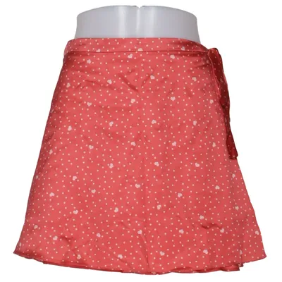 Slå om-nederdel (Rød, Hvid) fra Miss Selfridge Petites Elastan, Polyester