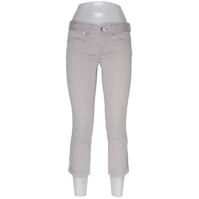 Broek (Beige) van Racer Katoen, Elastaan