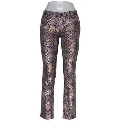 Pants (Black, Multicolored) from Ann Christine Cotton, Elastane, Polyester