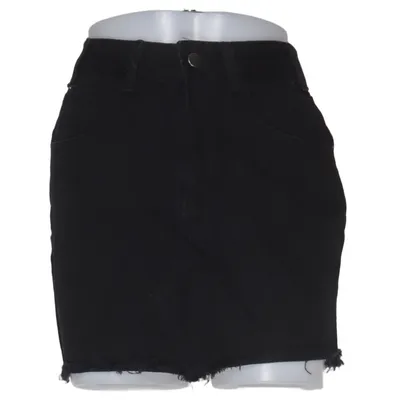 Denim skirt (Black) from Boohoo Blue Cotton