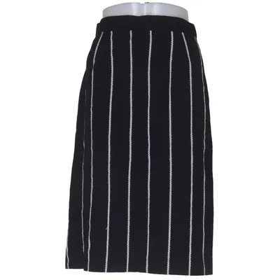Jupe (Noir, Blanc) de Louis Féraud Coton, Polyamide, Laine