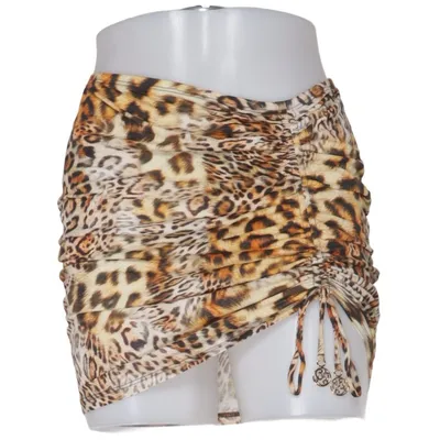 Jupe de plage (Marron, Noir, Beige) de Luli Fama Polyamide