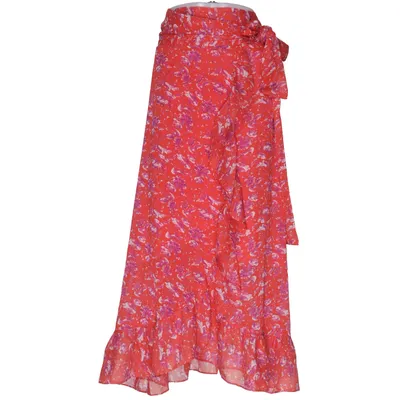Wickelrock (Rot, Lila, Mehrfarbig) von Les Lèvres Polyester
