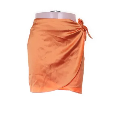 Slå om-nederdel (Orange) fra Miss Selfridge Elastan, Polyester