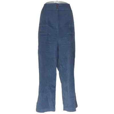 Corduroy pants (Blue) from Gina Tricot Cotton, Elastane
