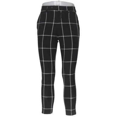 Kostuumbroek (Zwart, Wit) van Father & Sons Elastaan, Polyester, Wol