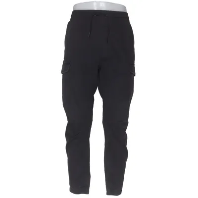 Pantalon cargo (Noir) de H&M Man Coton, Élasthane